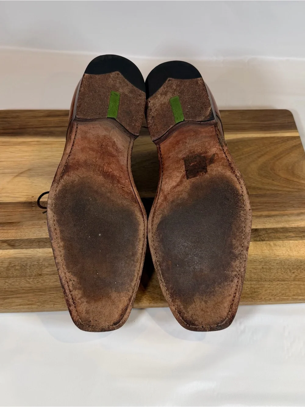 Paul Smith Men's Magnum Patten Cognac Brown Leather Derby Shoes Size 9 43
